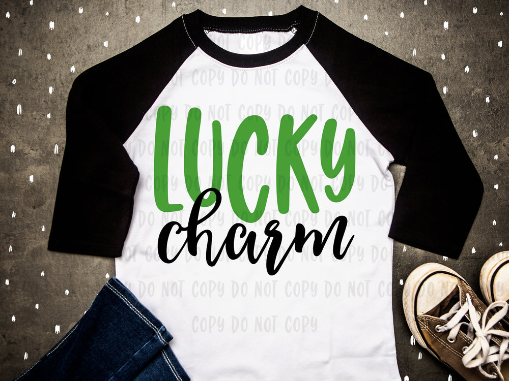 Lucky Charm design file (dxf, eps, png, svg) - perfect for vinyl shirt making