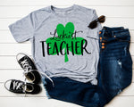 Luckiest Teacher design file (dxf, eps, png, svg) - perfect for vinyl shirt making