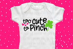 Too Cute To Pinch design file (dxf, eps, png, svg) - perfect for vinyl shirt making