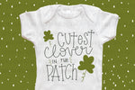 Cutest Clover in the Patch design file (dxf, eps, png, svg) - perfect for vinyl shirt making