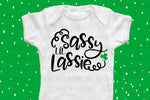 Sassy lil Lassie design file (dxf, eps, png, svg) - perfect for vinyl shirt making
